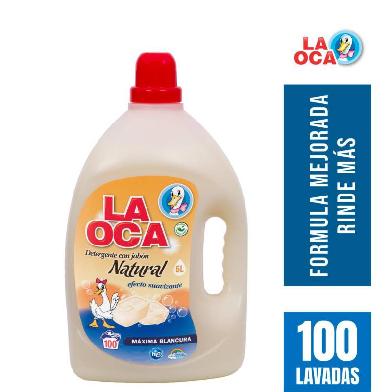 LA OCA - Detergente Líquido Jabón Natural La Oca 5L