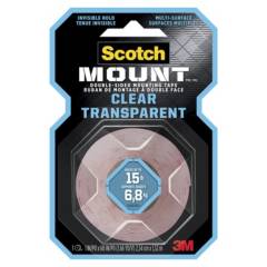 3M - Cinta de Montaje Scotch-Mount Transparente 25 mm. x 1.52 m.