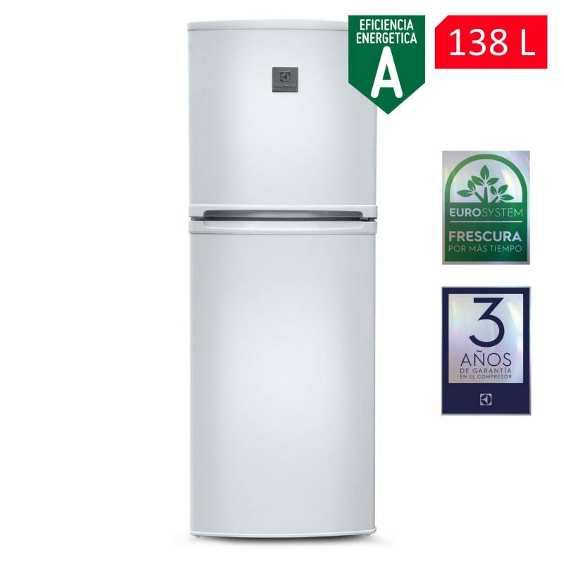 ELECTROLUX - Refrigeradora Electrolux 138 Lt Top Freezer ERT18G2HNW Blanca