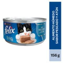 FELIX - Felix Adultos Pate para Gatos 156 gr Sabor Pescado y Atún
