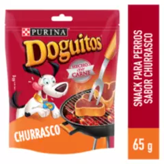 DOGUITOS - Doguitos Adultos Snack para Perros 65 gr Churrasco