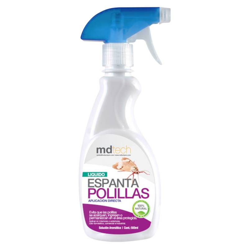 MDTECH - Líquido Espanta Polillas 500 ml Spray (210) Repele polillas