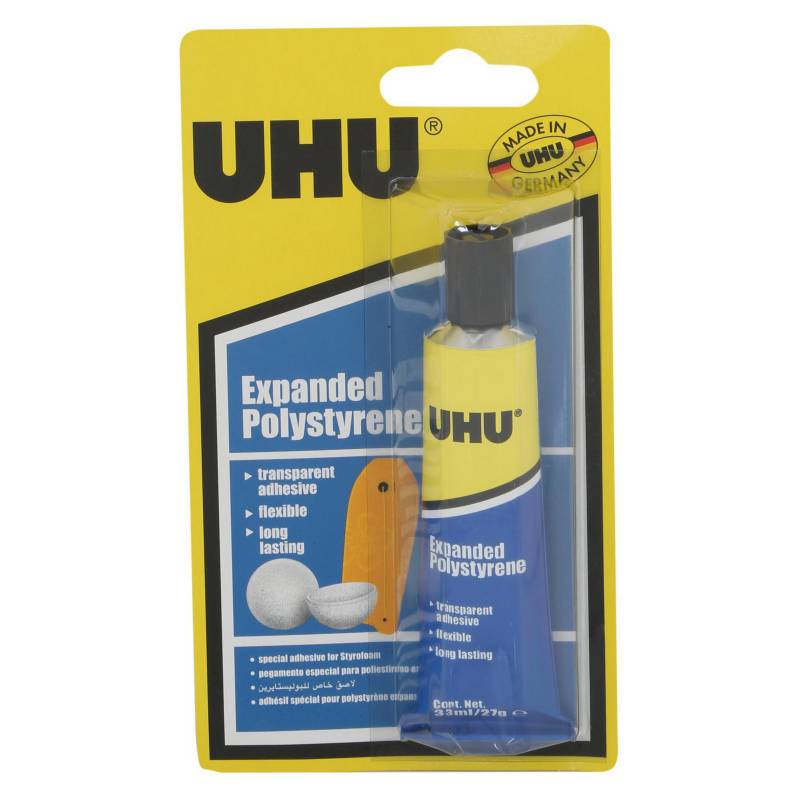 UHU - Pegamento Styrofoam tubo 33ml
