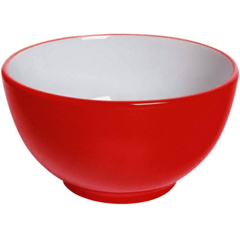 CASA BONITA - Set de bowls Cerámica Rojo 4 Piezas 14 cm