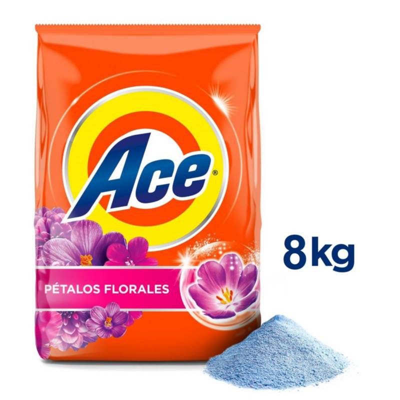 ACE - Detergente en Polvo Ace Floral 8 kg.