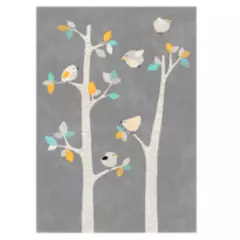 JUST HOME COLLECTION - Alfombra Rectangular Canvas Birds 120x170cm