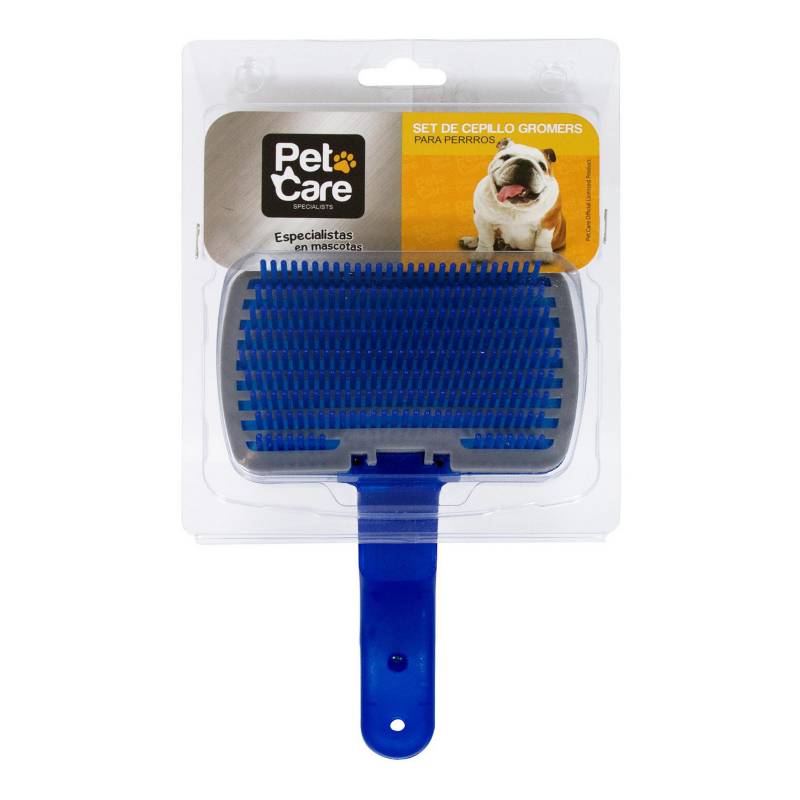 PET CARE - Cepillo para Perros Plástico Azul 15x27.5x10cm