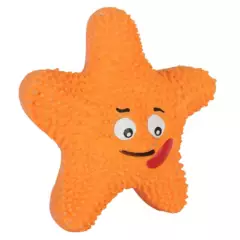 ACCECAN - Juguete para Perros Estrella de Mar Plástico Color Naranja