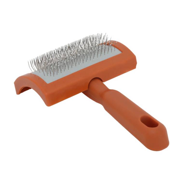 ACCECAN - Cepillo Universal Mediano para Perro Plástico Rojo 10x20x5cm