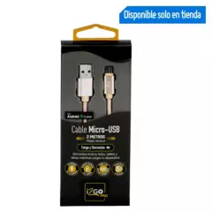 I2GO - Cable Micro USB de Nylon 2m