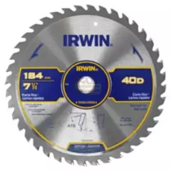 IRWIN - Disco Sierra Circular Para Madera 7 1/4'' 40 Dientes 15230LA Irwin
