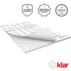 KLAR - Plancha de Policarbonato 6mm 1.05x5.8m Clear