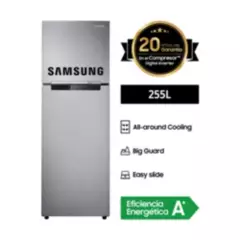 SAMSUNG - Refrigeradora Samsung 255 Lt Top Freezer RT25FARADS8 Inox