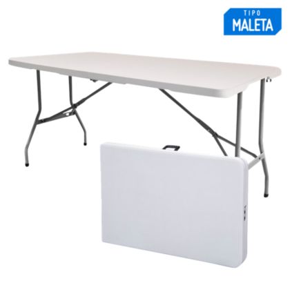 Mesa plegable 152 x 71 cm Blanco - Sodimac.com.pe