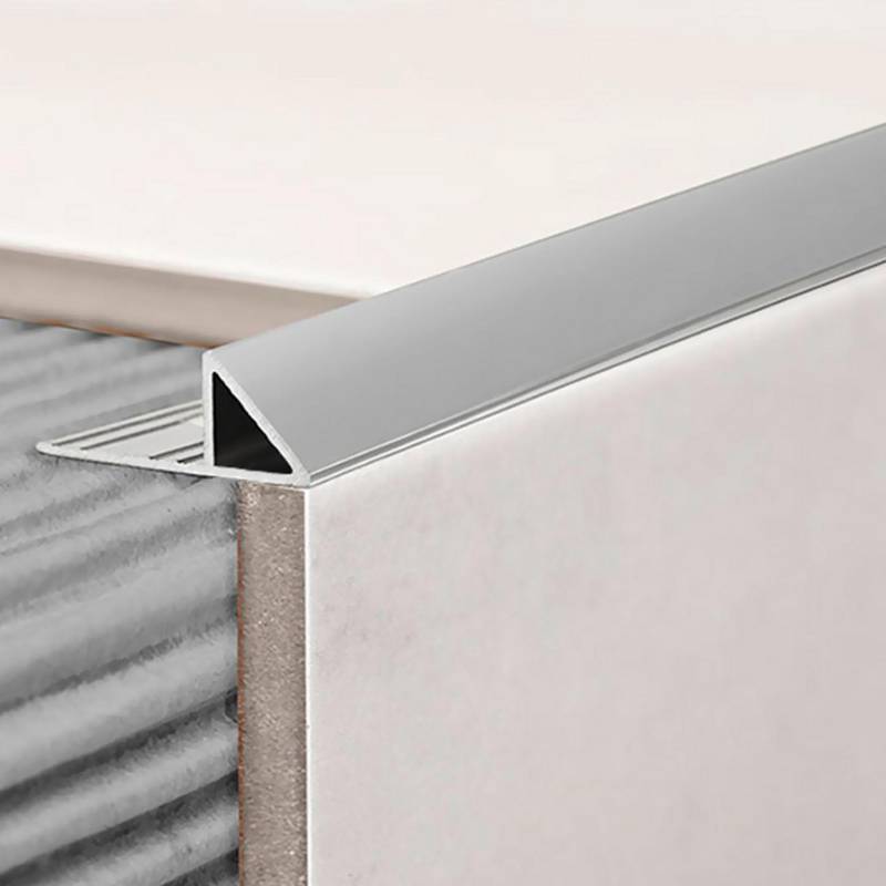 KANTU - Deco Borde Diagonal 12.5mm Aluminio