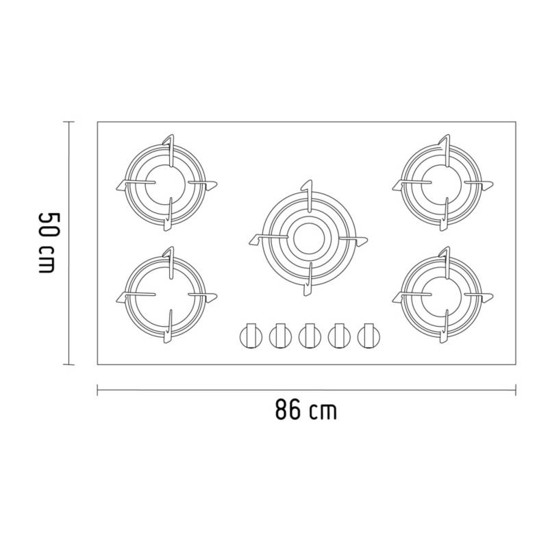 Campana Extractora Sole 90 cm TURE47CO