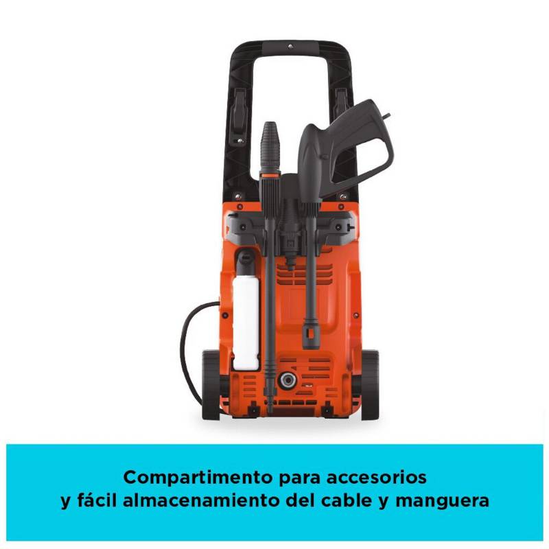 Hidrolavadora 1500W BW15-B2 + 8 Accesorios Black+Decker