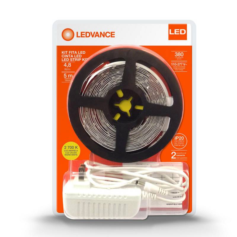 LEDVANCE - Kit Cinta LED Interior 4.8W Luz Cálida