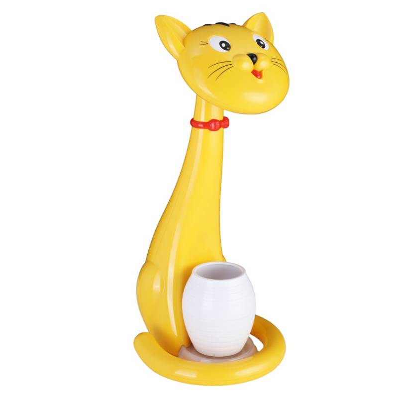 JUST HOME COLLECTION - Lámpara de escritorio Led gato amarillo