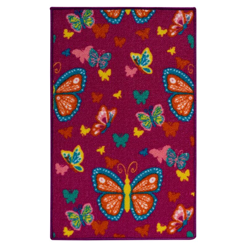 JUST HOME COLLECTION - Alfombra Mariposa Rosa 50x80cm