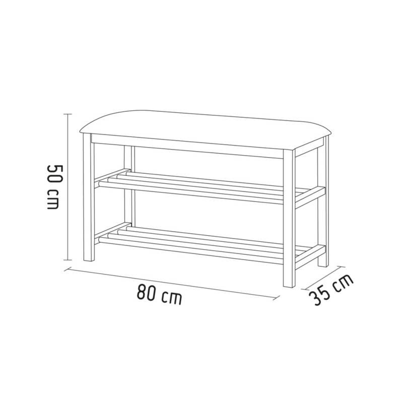 Zapatera mueble una fila 50 cm