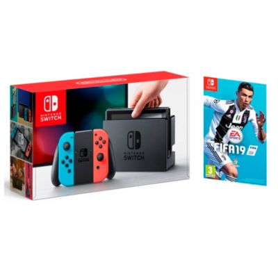 Combo Consola Nintendo Switch Joy Con Azul y Rojo Neón ...