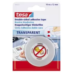 TESA - Cinta Doble Faz Transparente 12 mm. x 10 m.