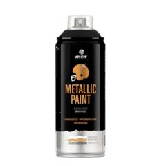 MONTANA COLORS - Spray Pintura Metálica Negra 400ml