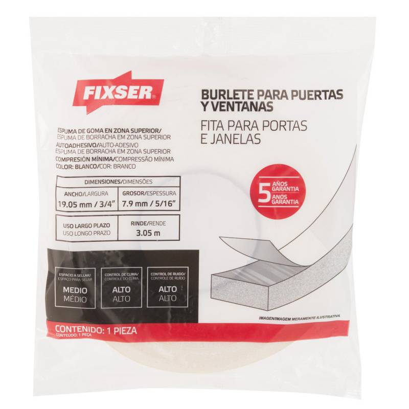 Pack de 6 burletes aislantes adhesivos para ventanas, tira de