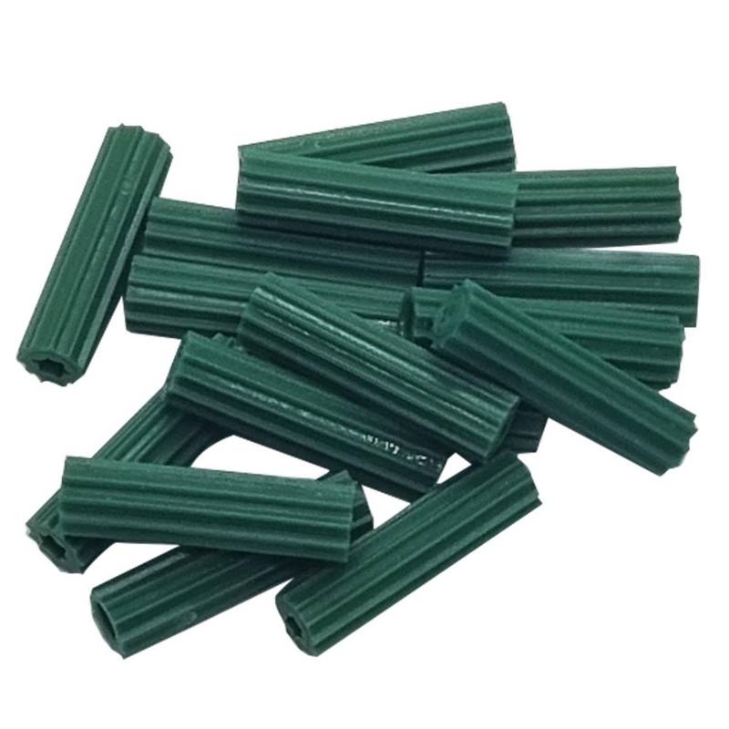 FIXSER - Tarugo PVC 1/4" Verde x 100 unid.