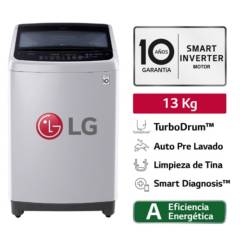 LG - Lavadora LG 13 Kg TS1366NTP Gris