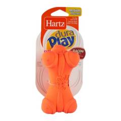 HARTZ - Juguete para Perro Hueso Látex Naranja 6.5x11x6.5cm