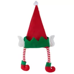 DEAR SANTA - Gorro Navidad Elfo con Patas 25x44cm