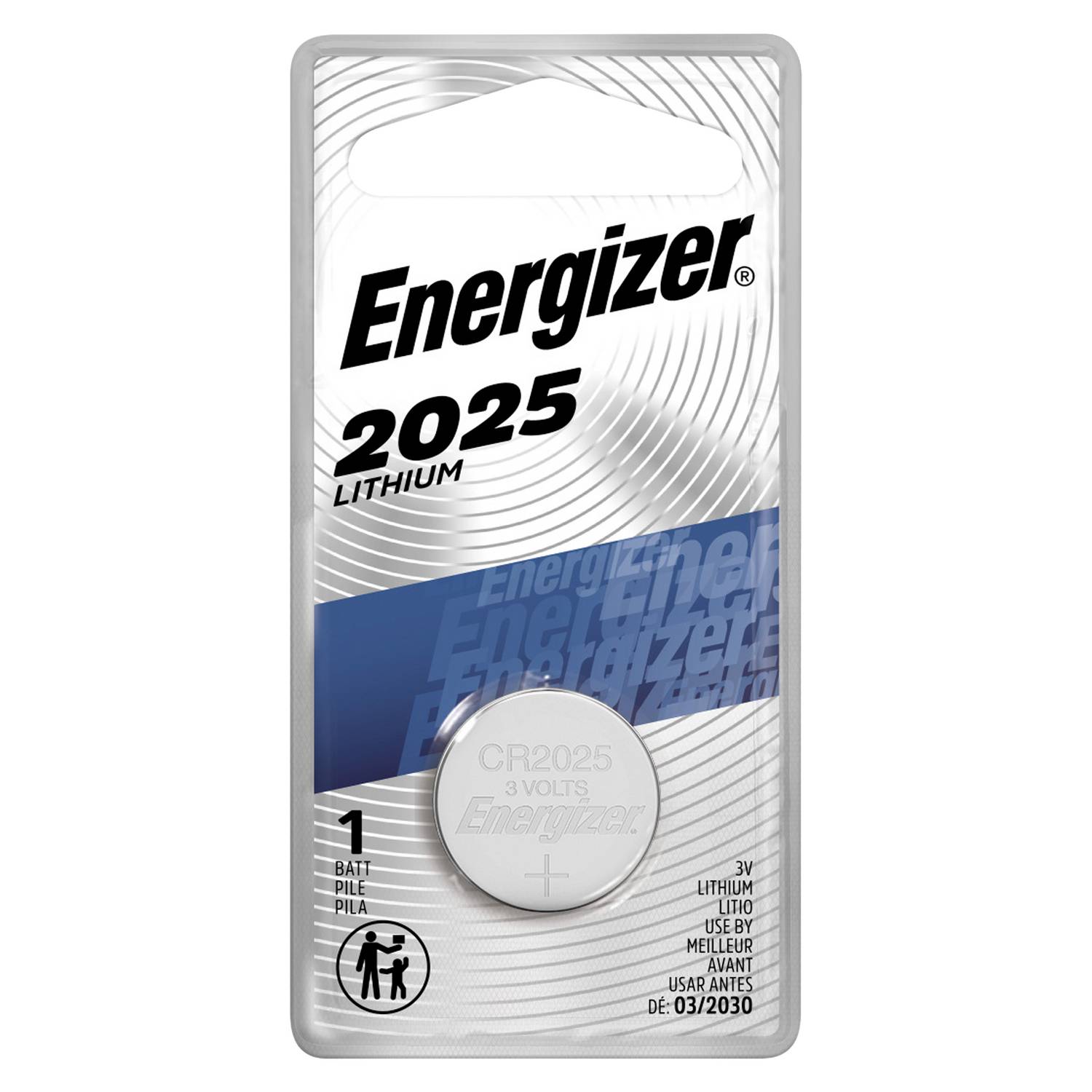 Pila Energizer Botón Cr2025 3v Tira Con 5 Piezas