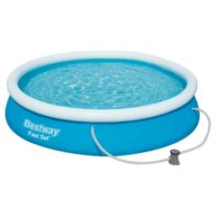 BESTWAY - Piscina Inflable 366X76cm Fast Set con Bomba