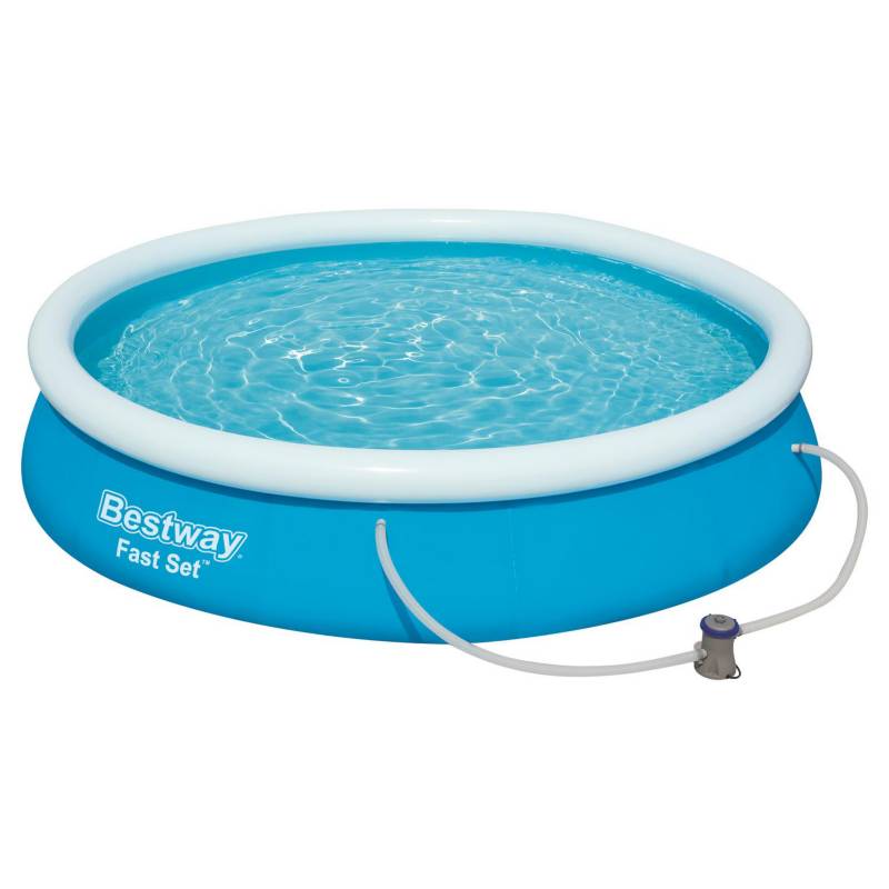 BESTWAY - Piscina Inflable 366X76cm Fast Set con Bomba