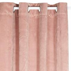 JUST HOME COLLECTION - Cortina Sun Out Velvet 135x220cm Rosado