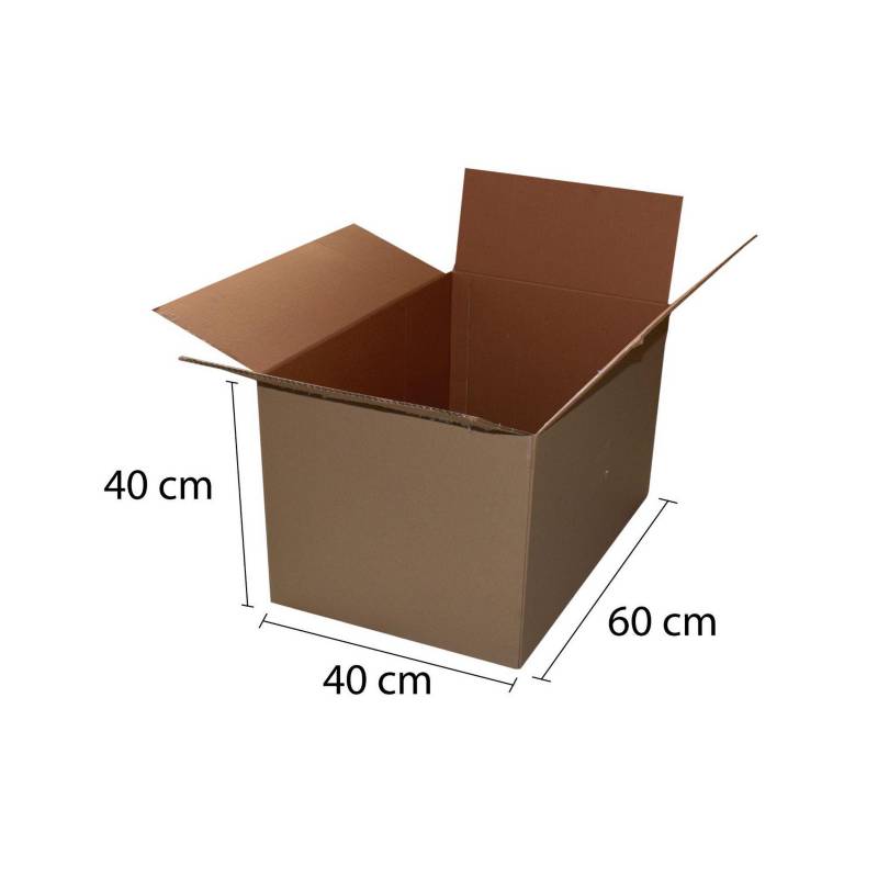 Caja de Cartón Corrugado 40x60x40 cm.