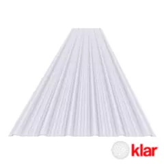 KLAR - Techo Termoacústico 1.13x3.6mx1.5mm Klar Blanco