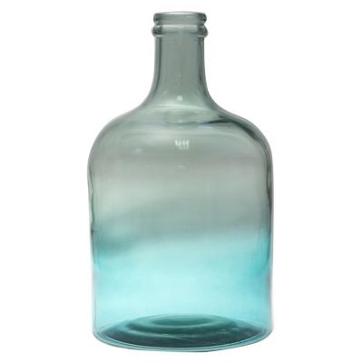 Garrafa Botella 12L Vidrio Azul 27x42x27cm