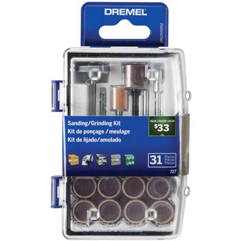 DREMEL - Kit 31 accesorios lijado/amolado Dremel