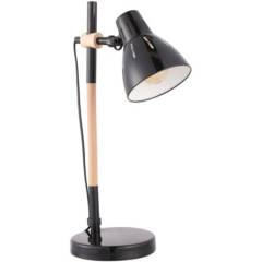 JUST HOME COLLECTION - Lámpara de escritorio Philis 1 luz E27 Negro