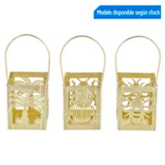 JUST HOME COLLECTION - Portavela Metálica Gold 8cm