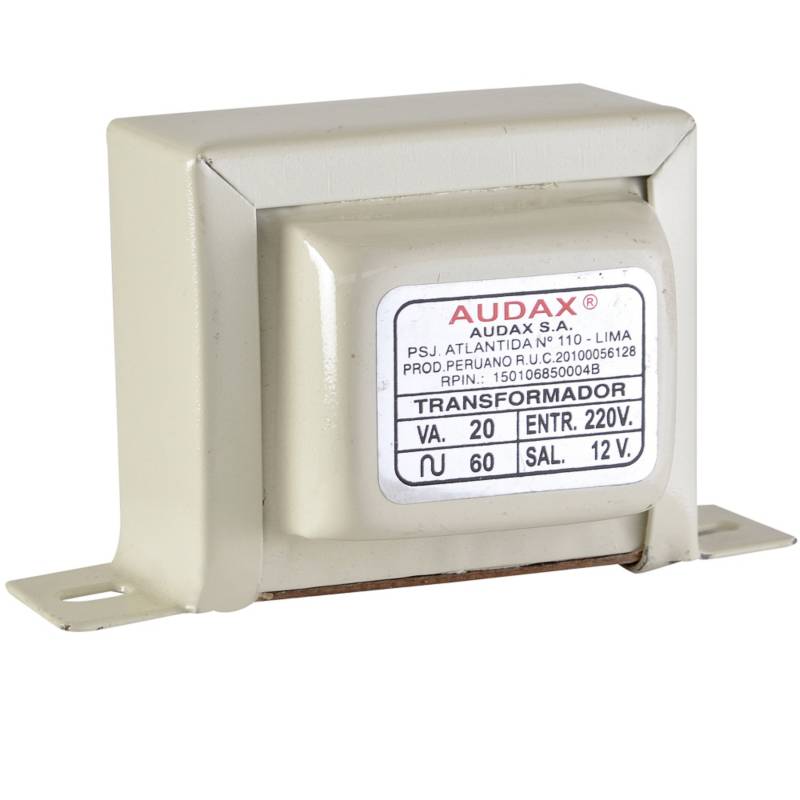 AUDAX - Transformador Chapa Eléctrica 20VA 220/12V