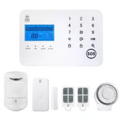 HOUSE SAFE - Kit Alarma con Sensor/Control/Sirena