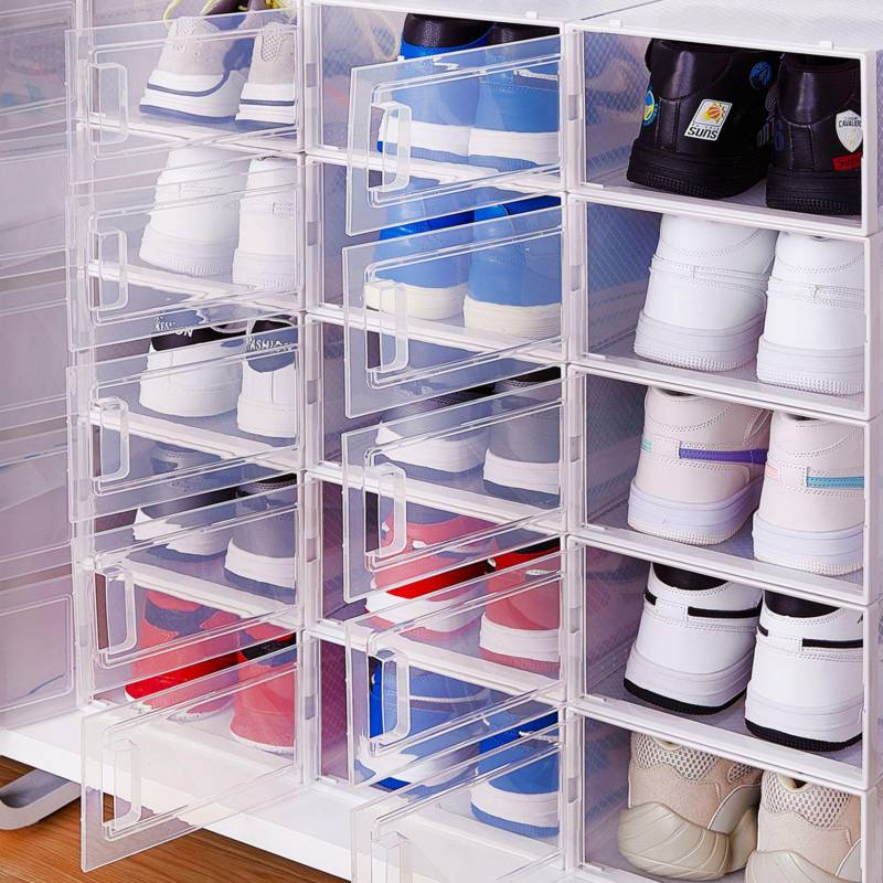 Set 4 Cajas Organizadoras de Zapato de Plastico