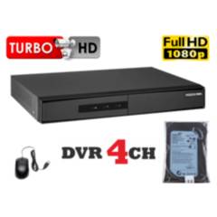 HIKVISION - DVR Grabador de Video 4 Canales F1, Disco 500GB