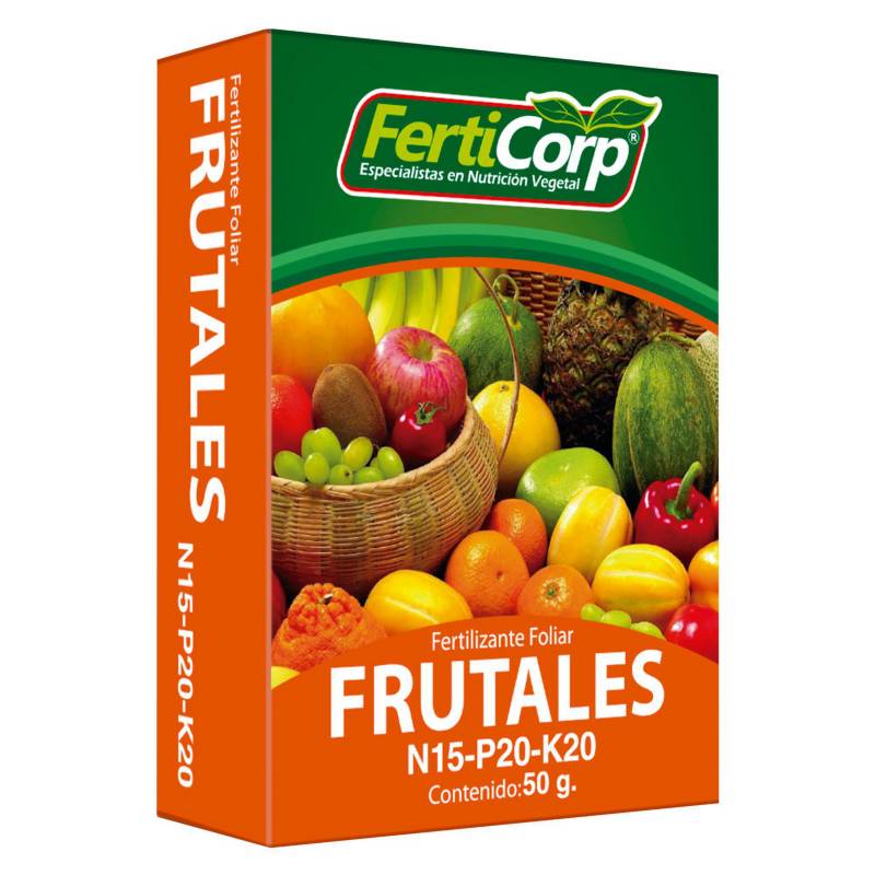 FERTICORP - Fertilizante Frutales 50gr Cartón 8 cm10 cm3 cm