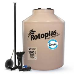 ROTOPLAS - Tanque de Agua Rotoplas 1500L + Accesorios