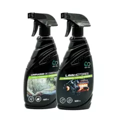 ECO-FULL - Kit de Limpieza para Auto Eco-Full Lavamotores 500 ml + Limpia Cristal 500 ml